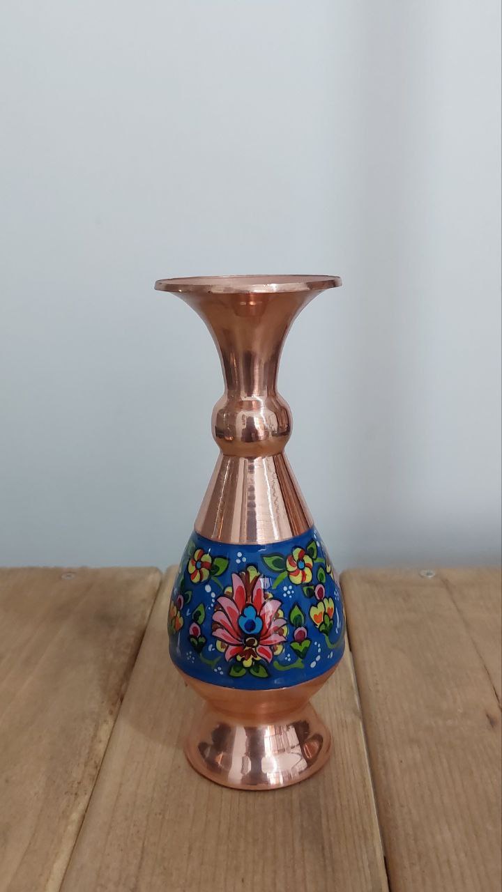 گلدان مس و پرداز سایز ۱۶